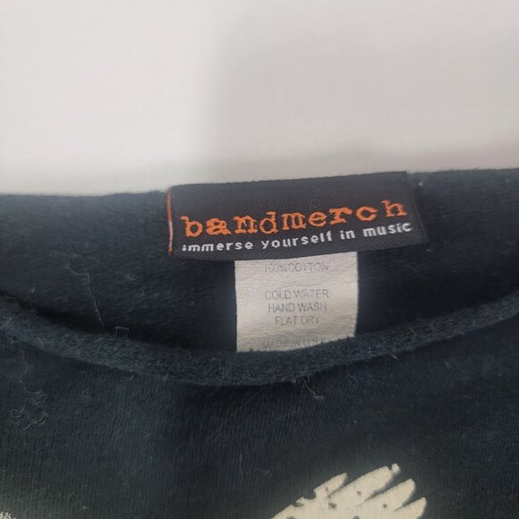 BandMerch Bleeding Through Women's Black 1/2 Sleeve Pullover Shirt Top SMALL - Picture 3 of 6